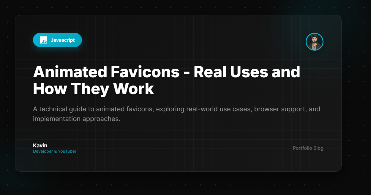 Animated Favicons - Real Uses and How They Work