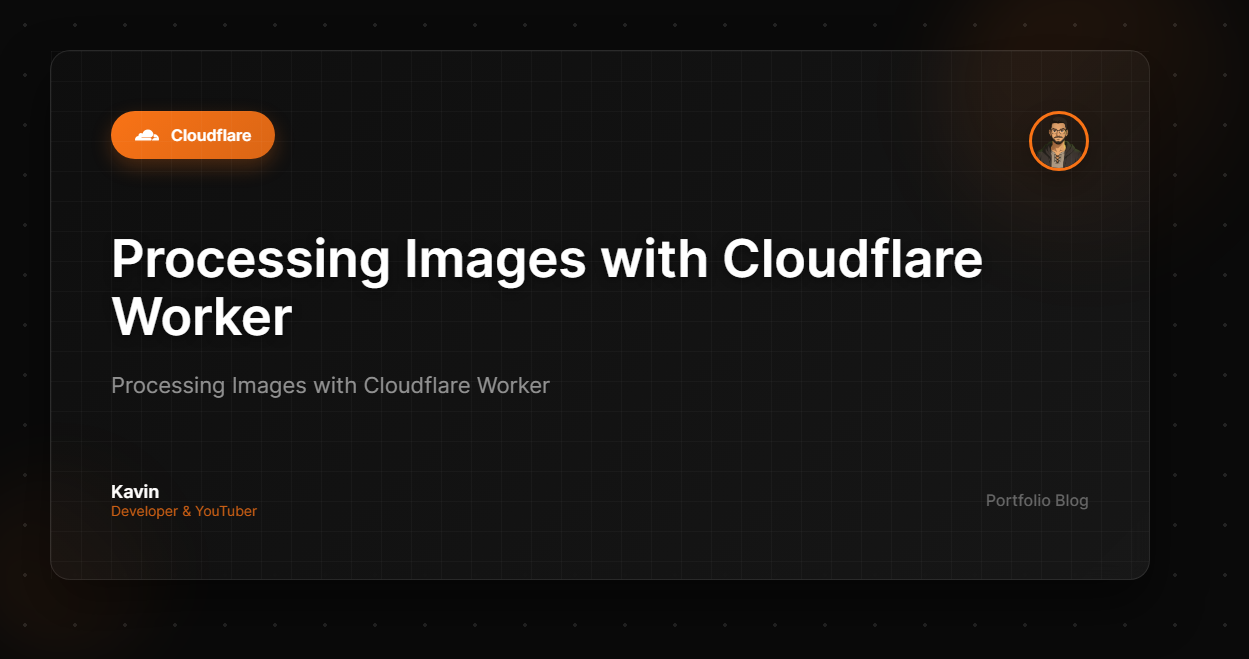 Processing Images with Cloudflare Worker