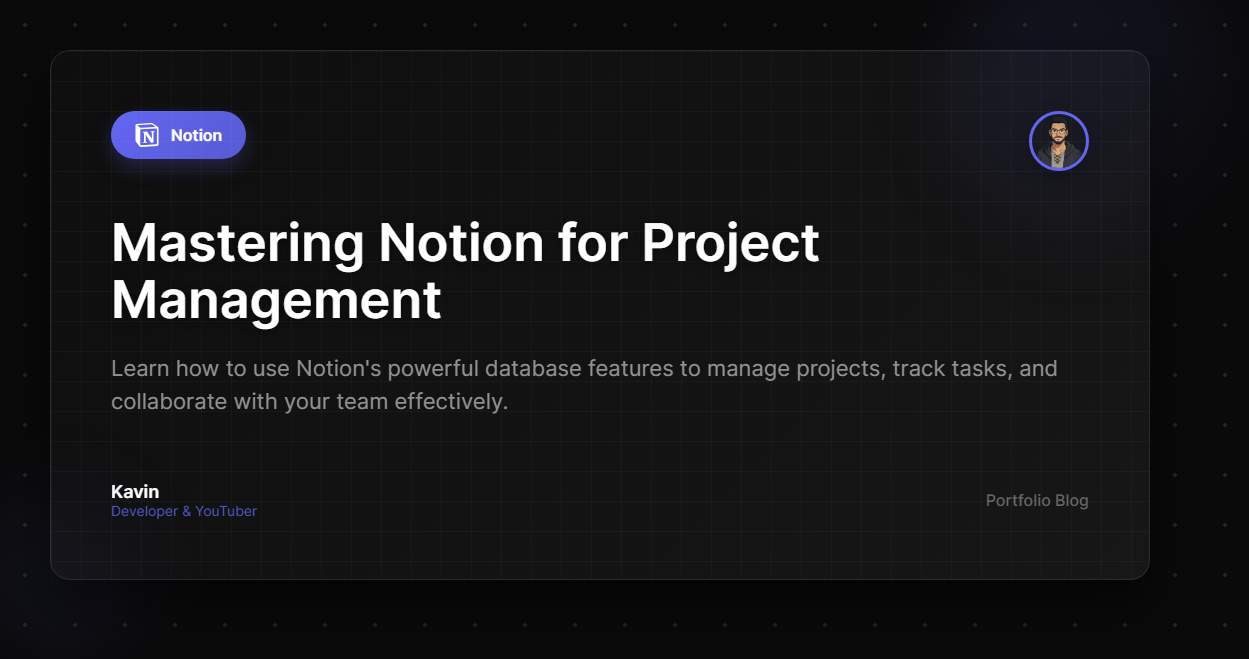 Mastering Notion for Project Management